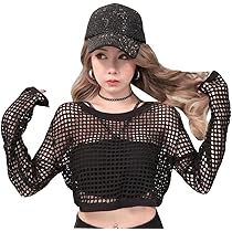 Amazon.co.jp: Lomohanaga レース トップス 黒 透け tシャツ